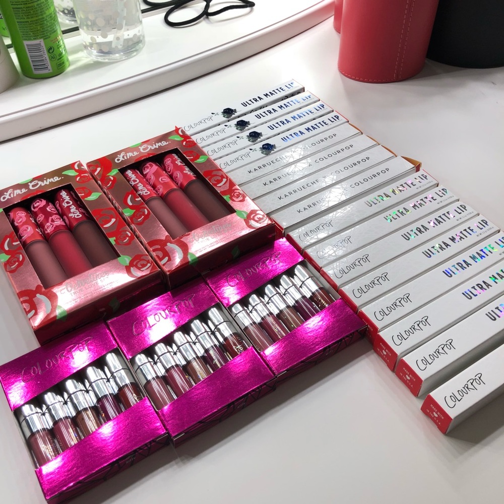 Colourpop and Limecrime liquid lipsticks